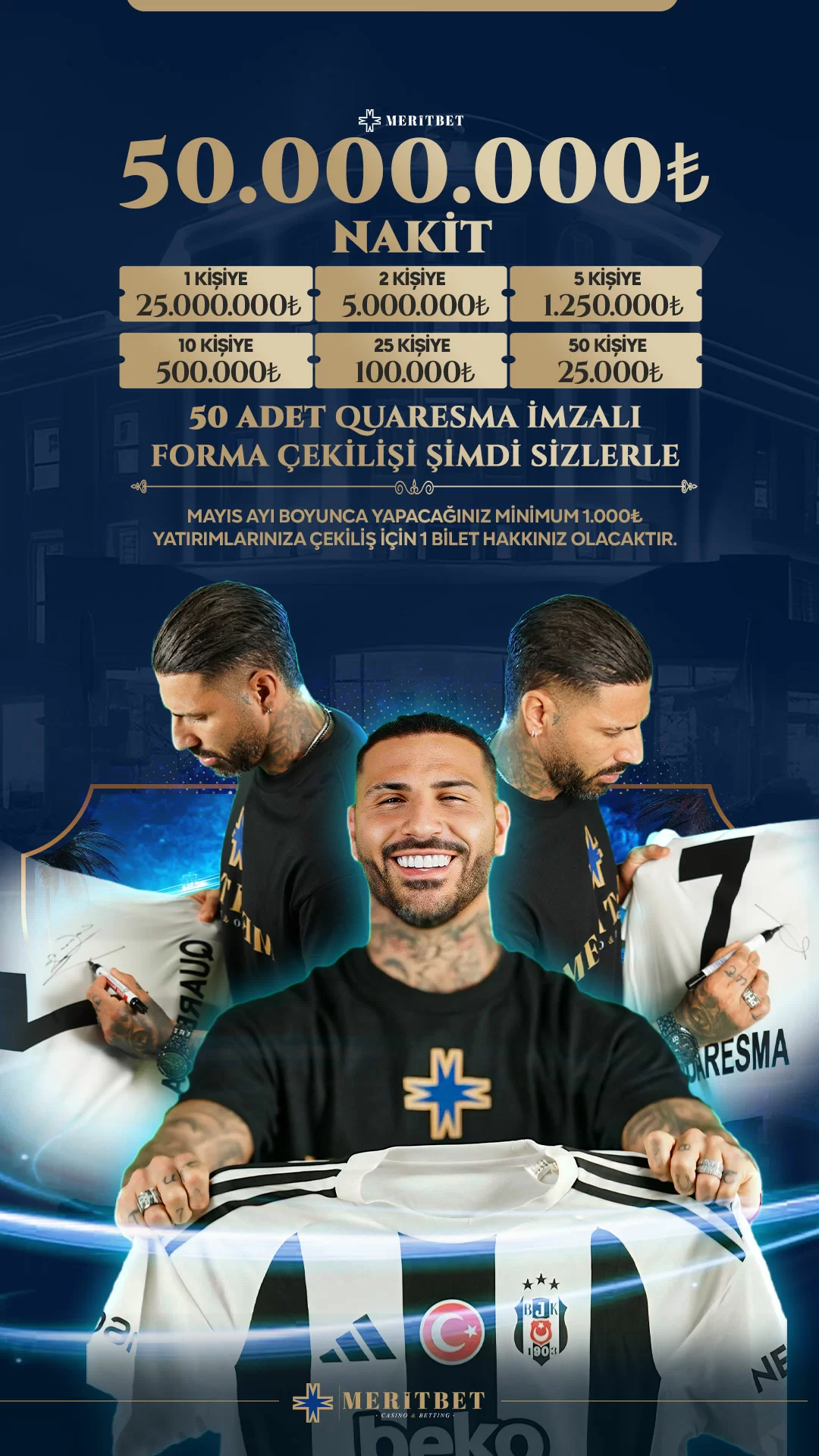 50.000.000₺ Ve 50 İmzalı Forma